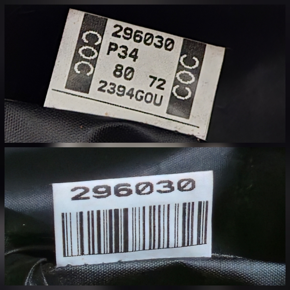 Furla Vintage Glossy Black Croc-Embossed Turn-lock Tote Bag-EUC - Picture 7 of 13